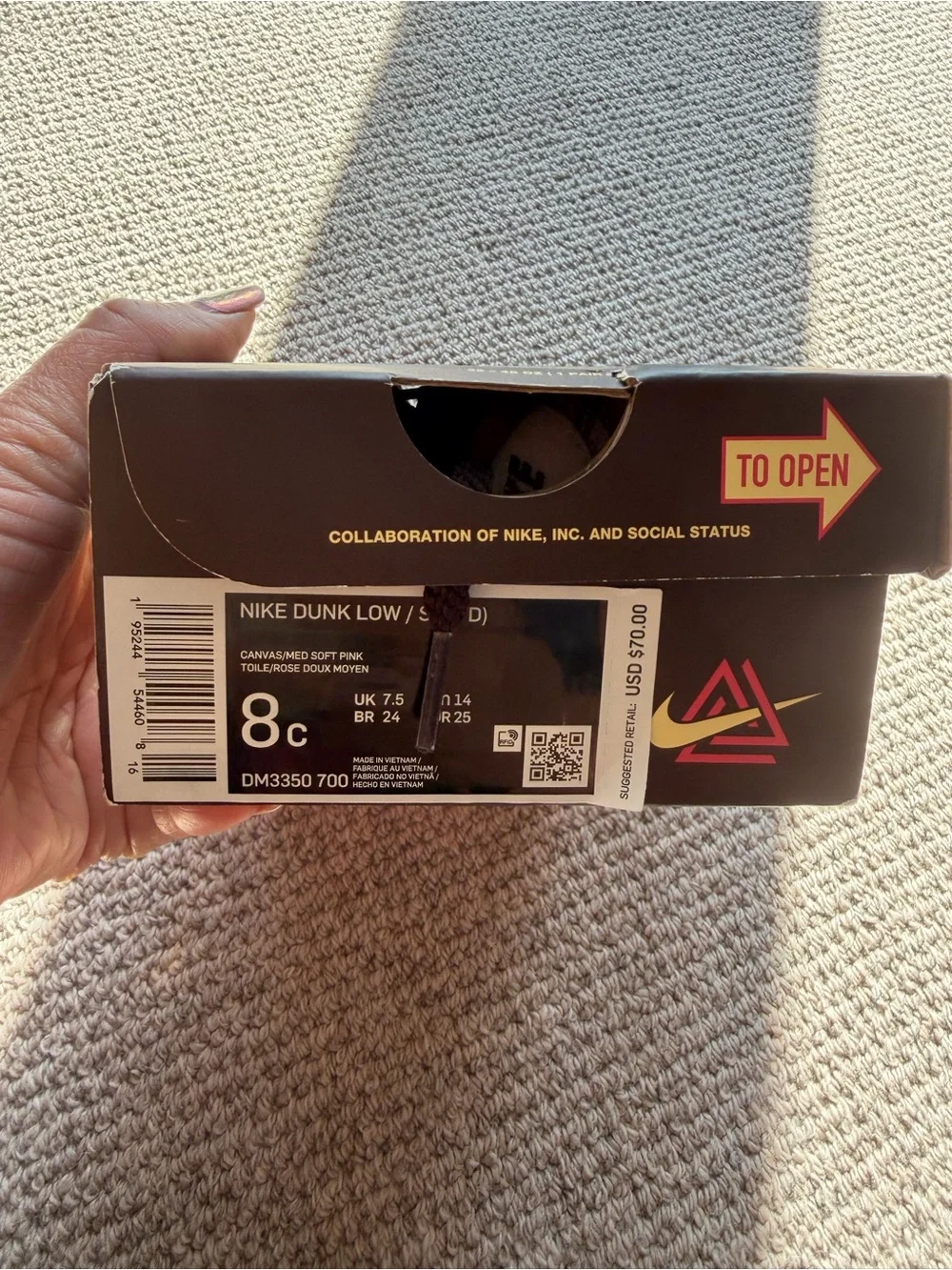 Nike x Social Status Nike Dunn Low Toddler Shoes 8C